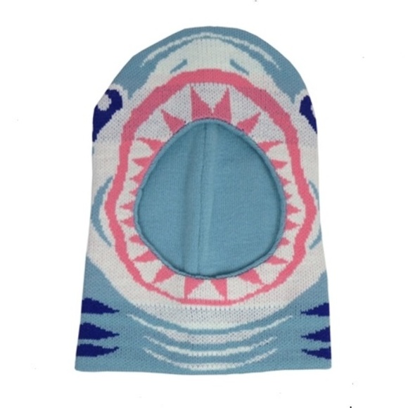 Shark Ski Mask Great White Open Face Hat Bin1 - Picture 4 of 4